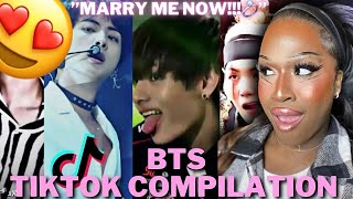 Look at the MATERIAL💍😍!… BTS TIKTOK COMPILATIONS *THAT HITS DIFFERENT*😍(REACTION)