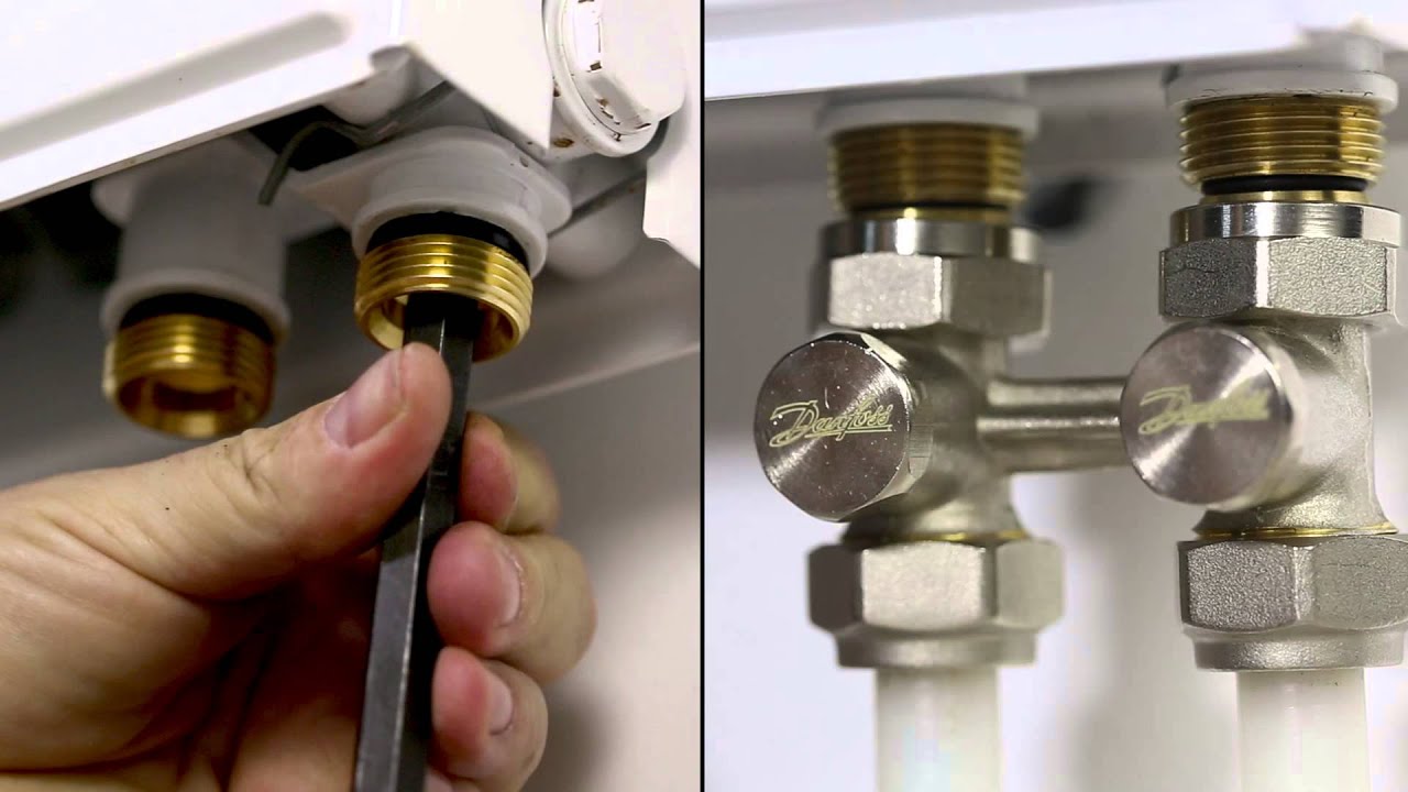 Встановлення Н-подібного запірного клапана RLV KS Danfoss - YouTube