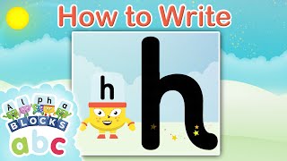 @officialalphablocks - Learn How to Write the Letter H | Bouncy Line | How to Write App screenshot 2