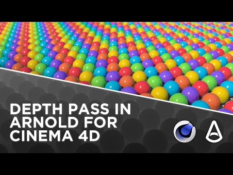 How to Render Arnold Zdepth AOV Pass in Cinema 4D and Composite in After Effects Tutorial