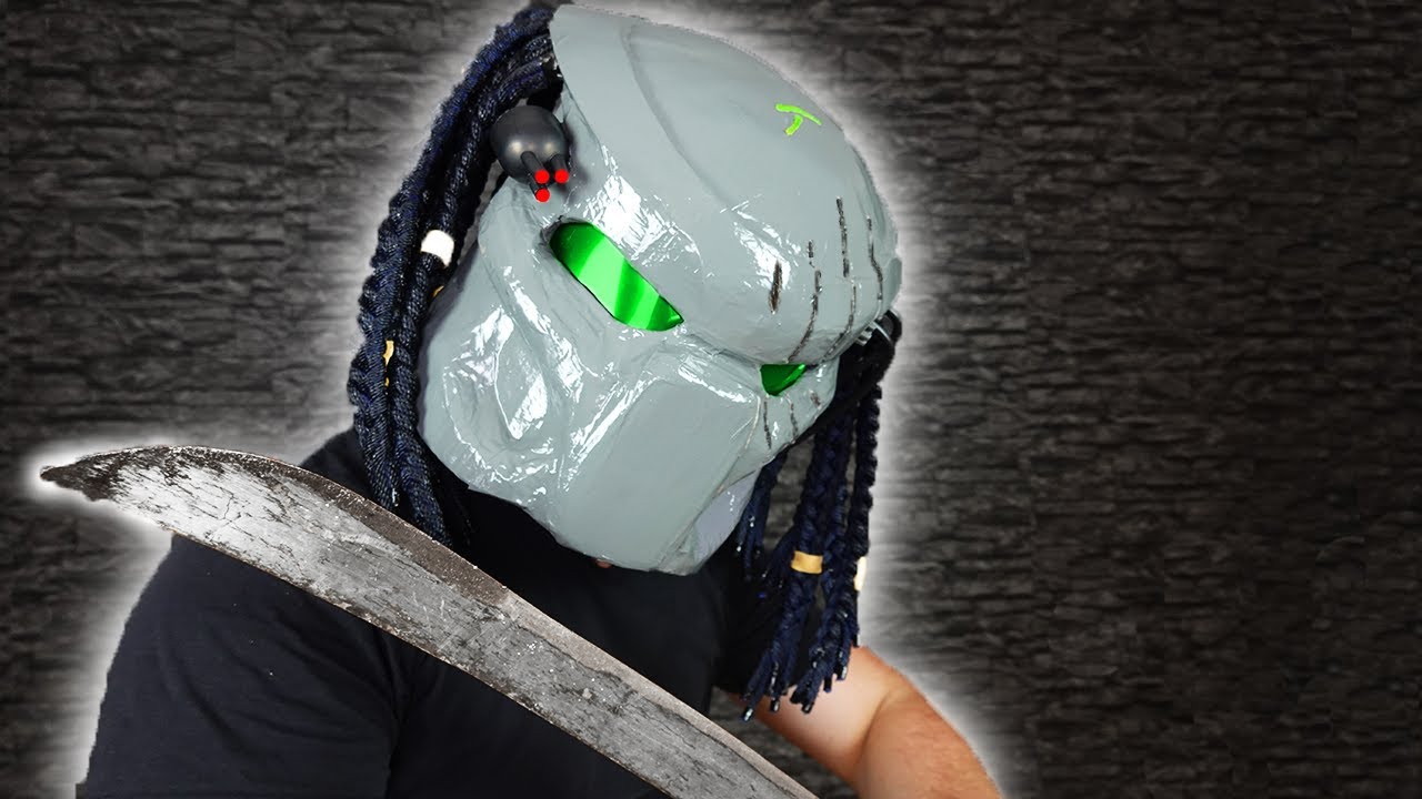 Teoretisk Munk elite How to make Predator Helmet from Cardboard - YouTube