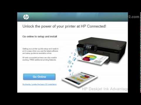 HP Deskjet Ink Advantage 3545 - Install Driver USB Set Up Windows