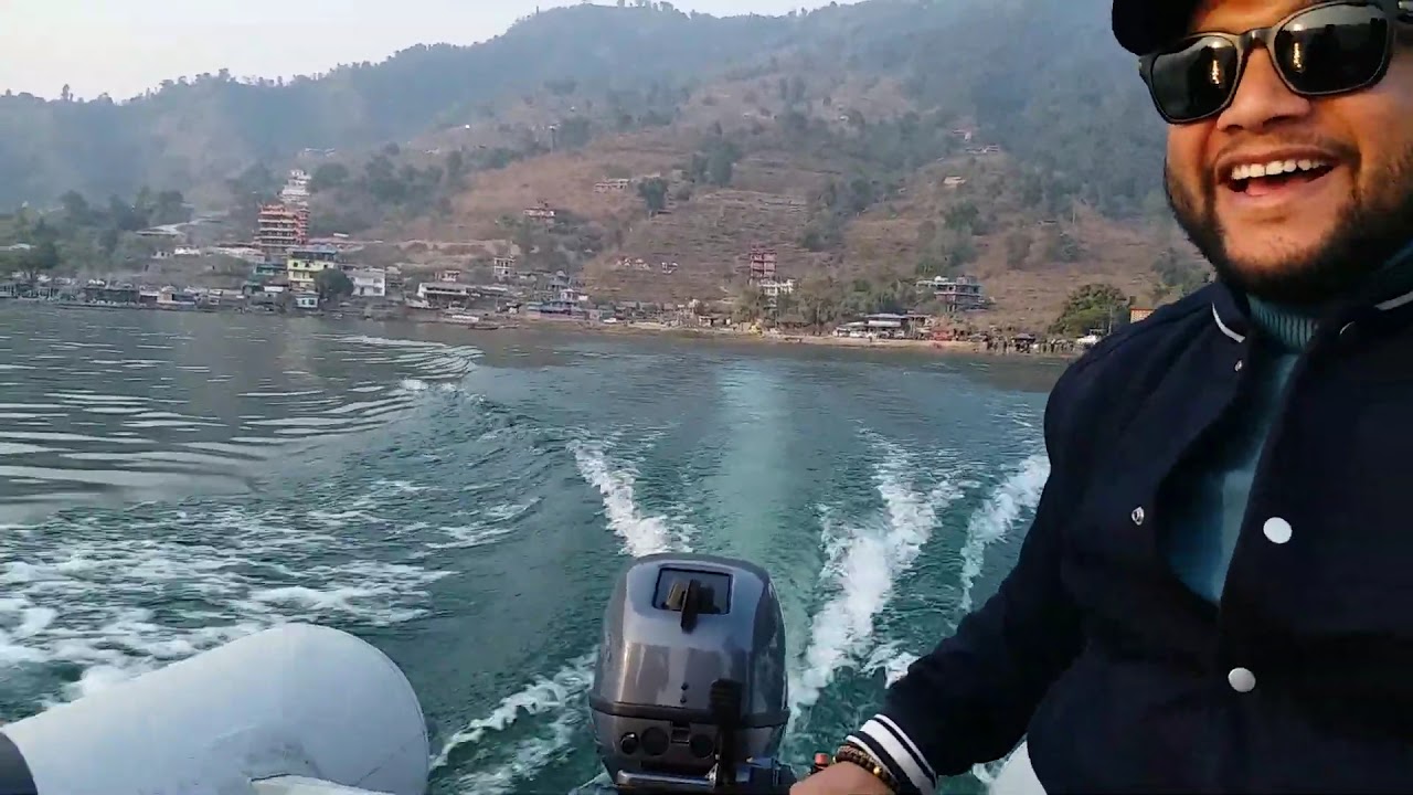 ⁣Motor Boat at Fewa Lake Pokhara