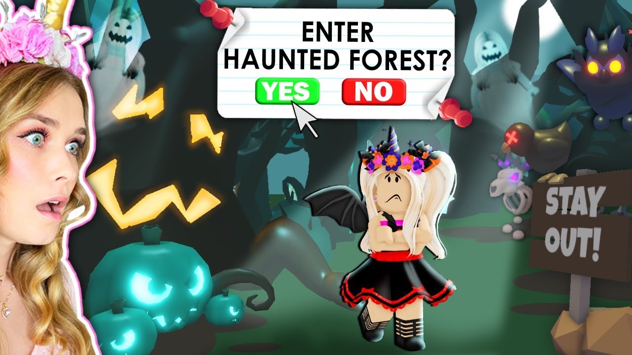 DO NOT Visit The NEW HAUNTED FOREST At 3AM In Adopt Me Roblox