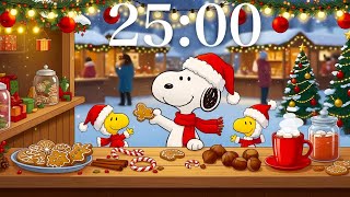 25-Minute Christmas Lofi Snoopy Cookie Stand Timer ππͺβ¨ Cozy Pomodoro Study & Focus Countdown Wealth