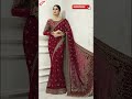 Maria b saree wedding collection 2022 -2023 | Sari heavy embroidery | A Fashion 4u