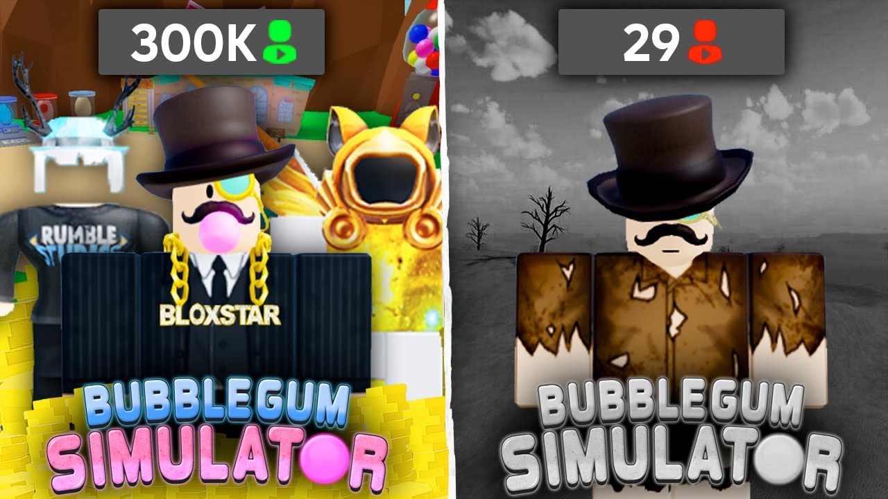 LA GRAN CAIDA DE BUBBLE GUM SIMULATOR - HISTORIA