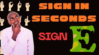 Learn How to Sign the Alphabet 'E' in Seconds! 🤟✨