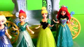 MagiClip Disney Princess Cinderella's Royal Carriage Magic-Clip Play-Doh Elsa Anna Ariel Cenicienta