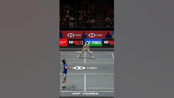 Cận cảnh kỹ thuật chém cầu khi đánh đơn nam cầu lông #badminton #caulong