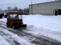 Golf Cart Snow Plowing Deep wet heavy snow