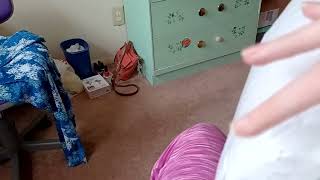 opening a Silver plush backpack!