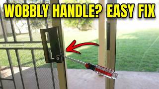 Fix loose sliding glass patio door handle