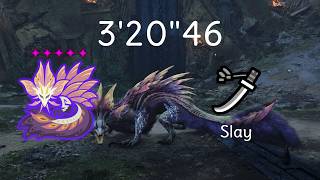 MH Wilds | 9★ 5✦ Tempered Mizutsune 03'20"16 Freestyle Slay | Longsword Solo