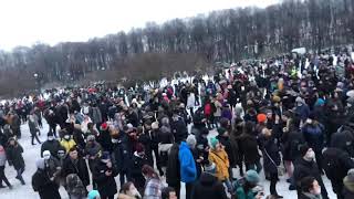 Протест Питер Марсово поле Навальный Митинг 23.01.2021