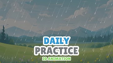 🌧️ Rain Animation in Adobe Animate CC | Easy 2D Animation for Beginners