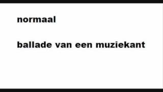 Video thumbnail of "ballade van een muzikant - normaal.wmv"