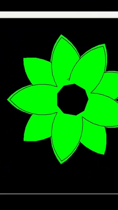 Impress your Grilfrend Green flower using python || How can draw flower ...