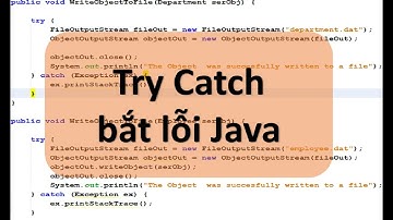Lập trình Java - Dùng try - catch bắt lỗi