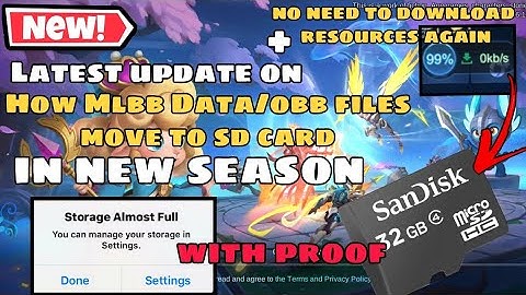 *NEW* MOBILE LEGENDS OBB/DATA FILES MOVE TO SD CARD in New Patch (Latest Update) 100% w/Proof