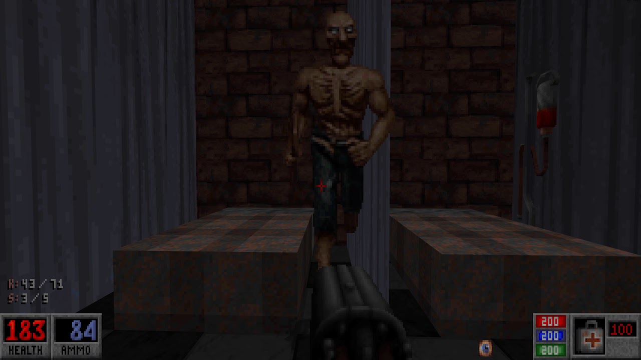 Blood (BloodGDX) - E3M4 The Sick Ward - All Secrets - Well Done - 2160p 4K