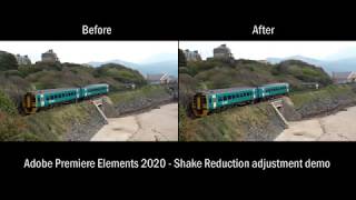 Adobe Premiere Elements 2020 - stabilisation effect demonstration