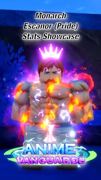 Monarch Escanor (Pride) Stats Showcase | Roblox | Anime Vanguards #roblox #animevanguards #showcase