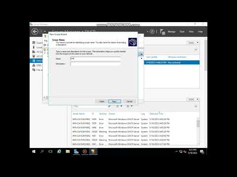 DHCP ADDING START and ENDING IP ADDRESS