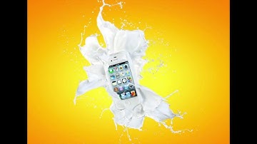 Iphone Milky splash hi-speed photography