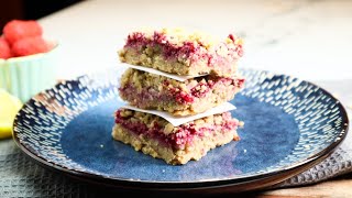 HEALTHY And DELICIOUS RASPBERRY BARS│Great For DESSERT Or BREAKFAST│These Are GF?