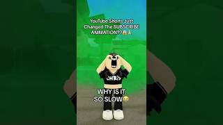 Yt Changed The Sub Animation💀🙏 #Roblox #Funny #Shorts
