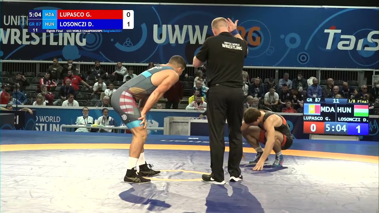 G. LUPASCO (MDA) - D. LOSONCZI (HUN) * 1/8 G/R  87 kg *  * U23 World Championships Belgrad (SRB).