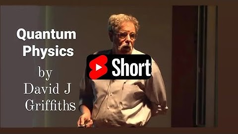 Lecture on quantum Mechanics by David J Griffiths