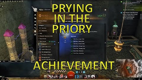 GW2 - Prying In The Priory Achievement ("Trial and Error" Chapter)