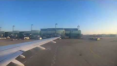 Lufthansa A319 sunny evening arrival into Frankfurt with gorgeous city viewes I 4K60