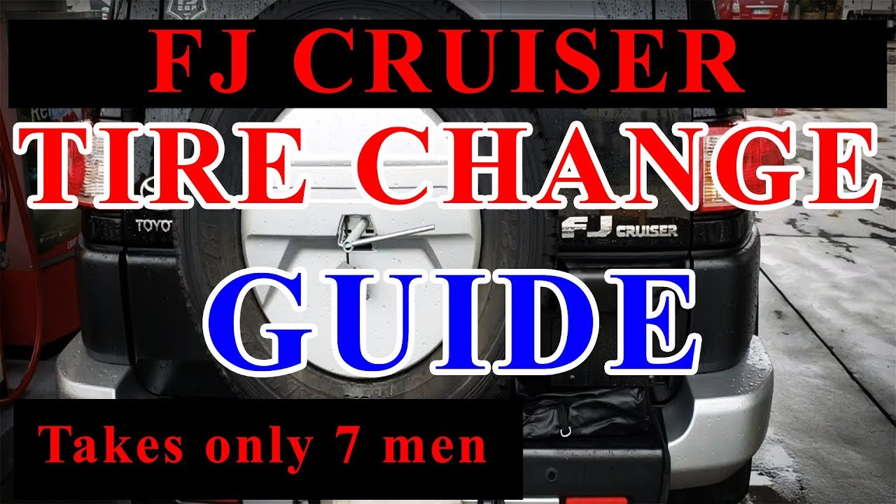 Toyota Fj Cruiser Stock Tire Change/Replacement 60 fps YouTube