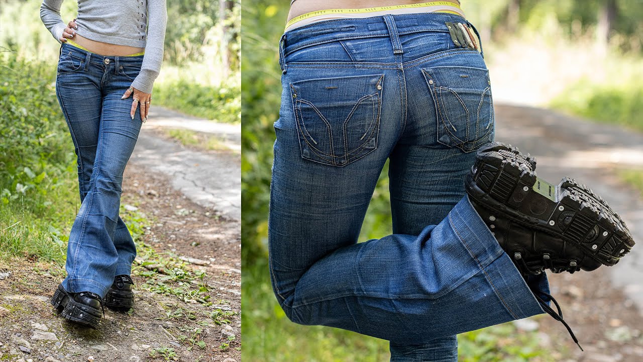 Miss Sixty Wilkie Flare Jeans - New Rock Tank Platform Boots