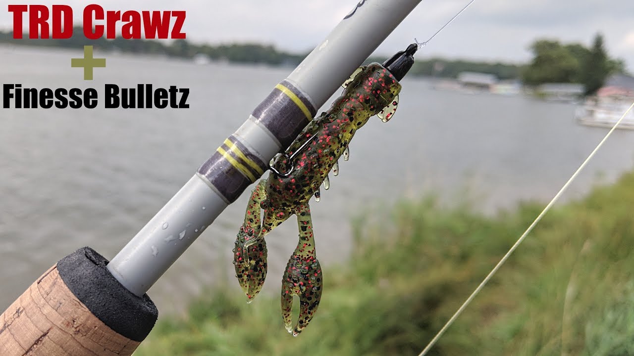 Fishing the NEW Z-Man TRD Crawz + Finesse Bulletz 