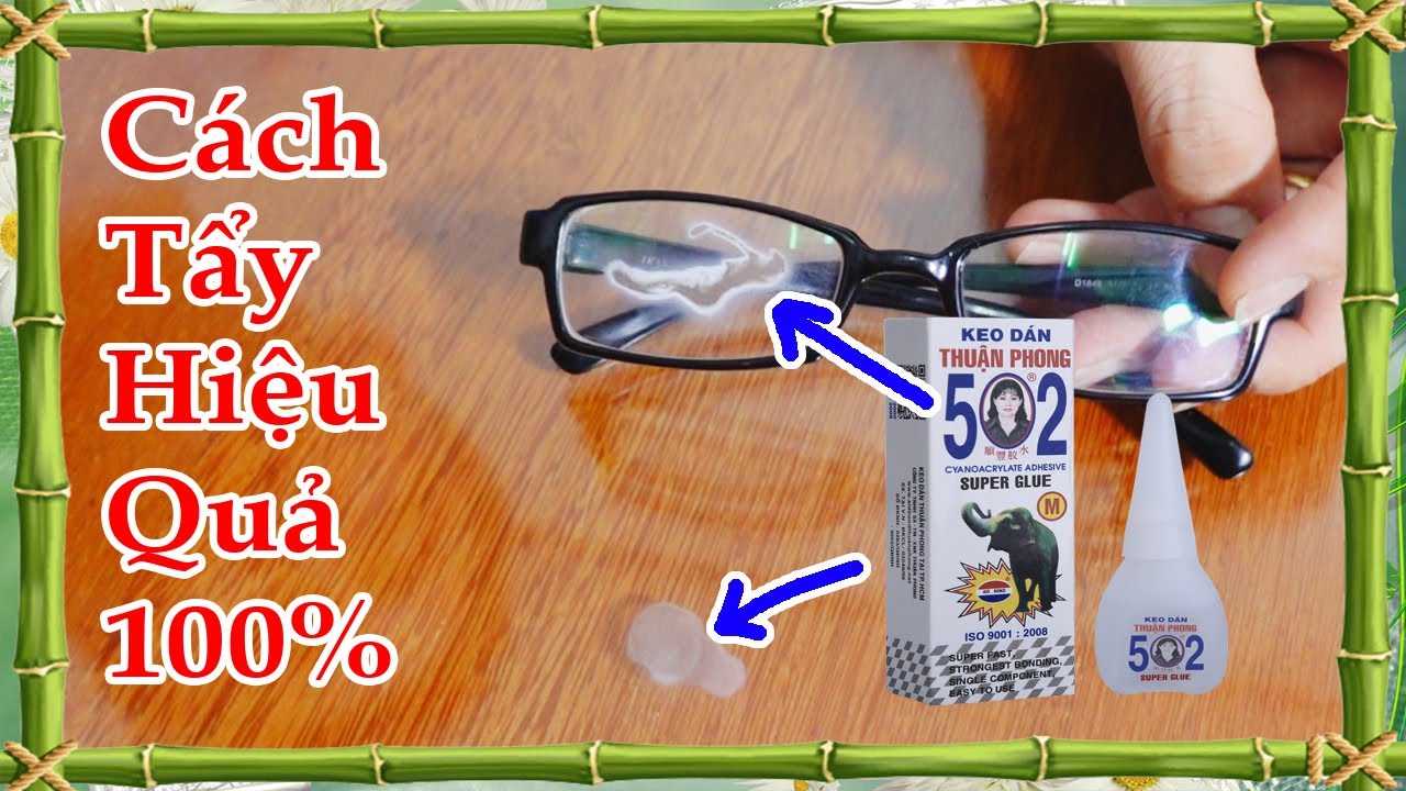 The fastest and easiest way to remove 502 glue from the glasses ...