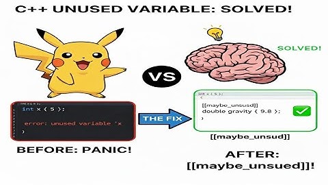 STOP Getting "Unused Variable" Errors in C++! (The EASY Fix)