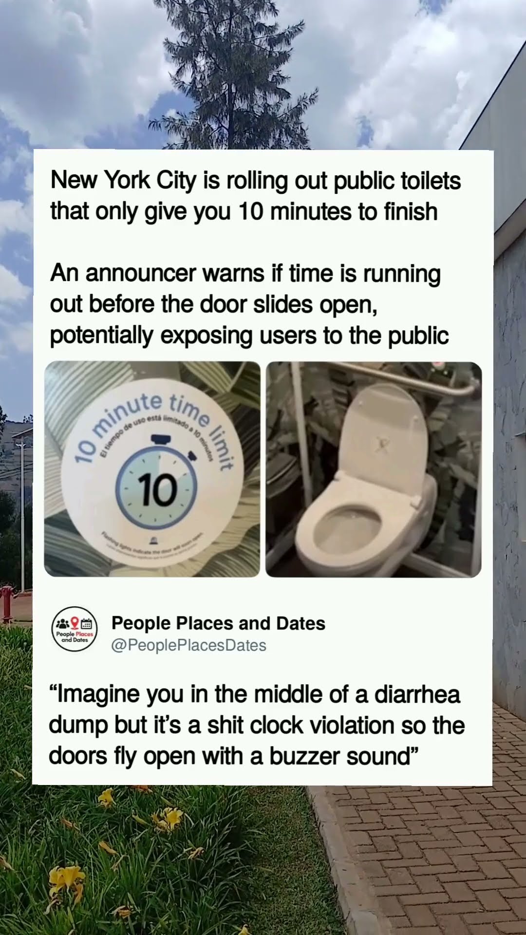 NYC Toilets That Kick You Out After 10 Minutes 🚽⏰ #shorts#newyork #nyc #publictoilet #funny #crazy