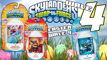 Skylanders Swap Force Wave 4 Update + Surprise ☺ Springtime Trigger Happy, Fryno, Punk Shock ಠEaster