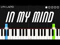 Lyn lapid  in my mind  easy piano tutorial