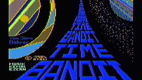 Time Bandit Atari 800 Game Play