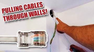 Running RJ45 Network Cables inside walls ...and fixing Wi-Fi problems!