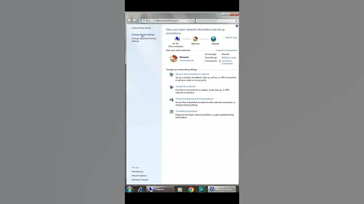 How to find IP address in windows7