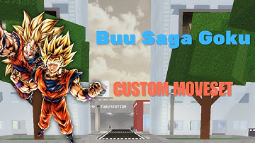 Buu Saga Goku moveset in Jujutsu Shenanigans