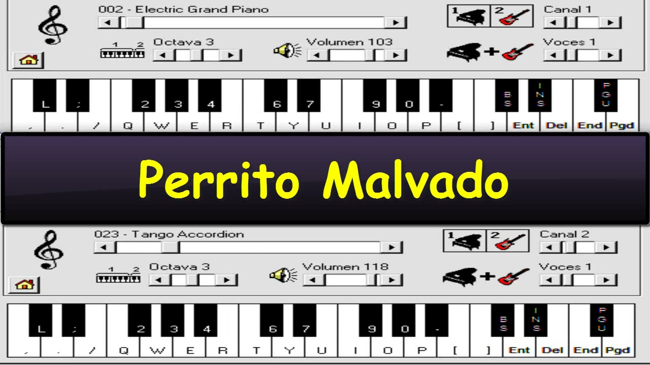 Perrito Malvado - Damas Gratis Ft L-Gante \u0026 Marita / Piano Electronico 2.6  Chords - Chordify