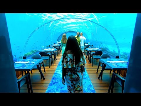 5.8 Undersea Restaurant Maldives - THE LARGEST and BEAUTIFUL in THE WORLD | 4K