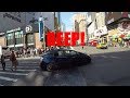 Loud Bicycle Car Horn vs NYC Protected Bike Lane